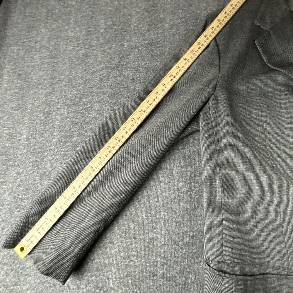 Ermenegildo Zegna Soft Wool Blazer Mens Sz 44L Gray Tweed Houndstooth 3 Button - Picture 12 of 12